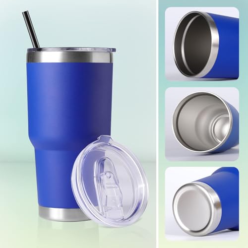 30oz Tumbler Bulk with Lid and Straw (8 Count)