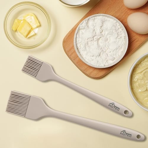 Basting Brushes Silicone Heat Resistant Pastry Brushes Spread Oil Butter Sauce Marinades for BBQ Grill Barbecue Baking Kitchen Cooking BPA Free Dishwasher Safe (2 Count)