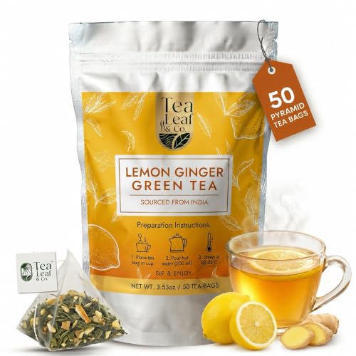 Lemon Ginger Green Tea Bags (50 Count)