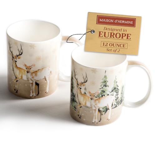 Coffee Mug with Handles Tea Cups (2 Count)