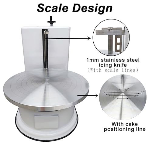 Cake Icing Smoother Electric Cream Spreader Machine Frosting Smoother Stainless Steel Icing Knife 40