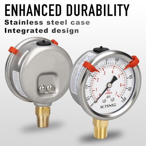 0 to 100 Psi Pressure Gauge