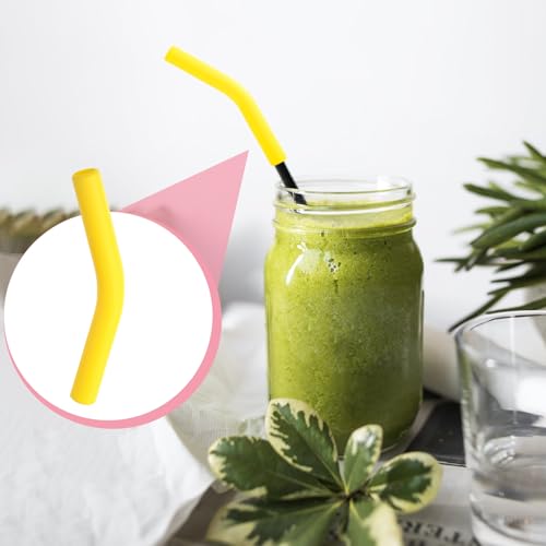 6pcs Food Grade Silicone Straw Tips (6 Count)