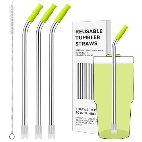 Bent Metal Straws for Stanley 20oz