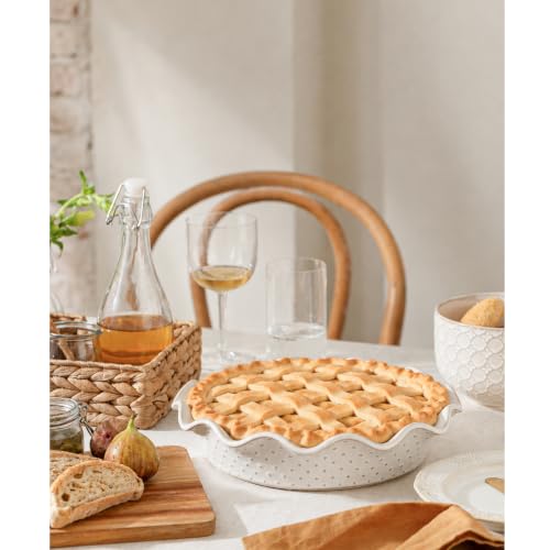 Ceramic Deep Pie Pan for Baking
