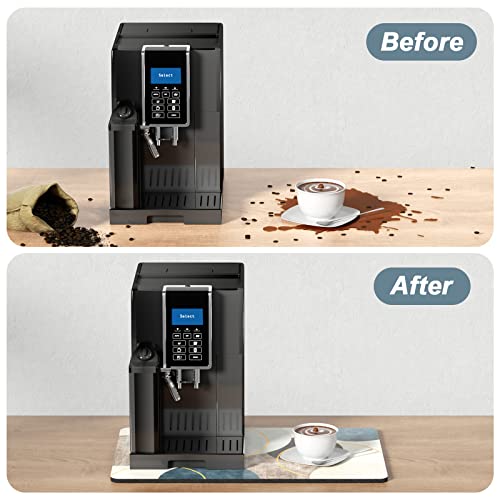 Coffee Mat 12" x 19" Cute Boho Theme Coffee Bar Mats for Espresso Machine Station Accessories and Organizer