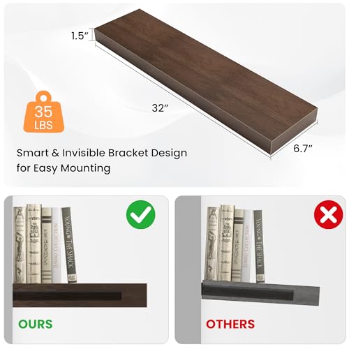 Floating Shelves for Wall (2 Count)