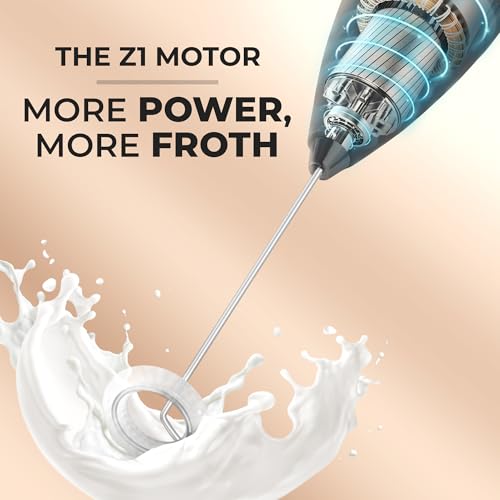 Powerful Milk Frother Wand With Duracell Batteries