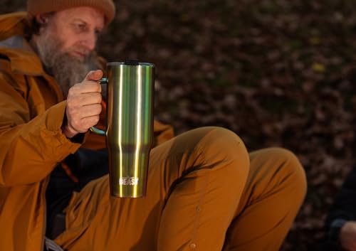 Beast 50 oz Tumbler with Handle Stainless Steel Vacuum Insulated Coffee Ice Cup Double Wall Travel Flask