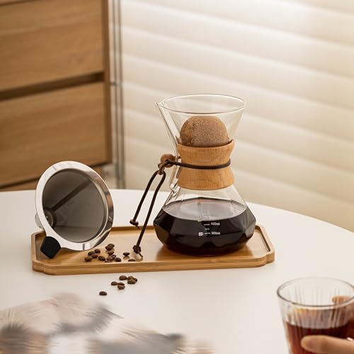 Pour Over Coffee Maker With Wood Sleeve