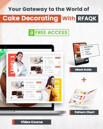 250 PCs Aluminum Cake Decorating Tools Kit with 12" Metal Turntable & Knife set