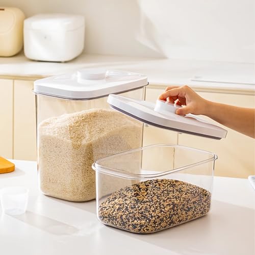 Airtight 12 Lbs Flour Sugar Storage Containers 6.34 Qt Rice Holder BPA Free