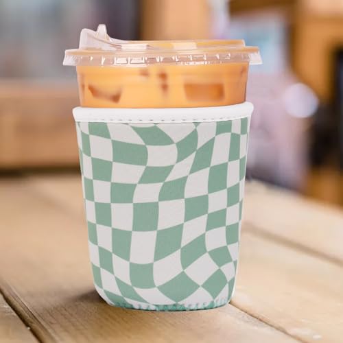 Reusable Insulated Neoprene Iced Coffee Cup Sleeve (3 Count)