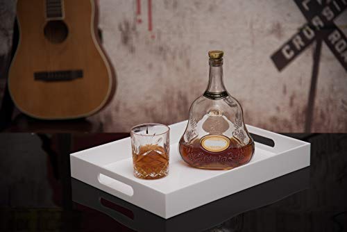 Glossy White Acrylic Serving Tray
