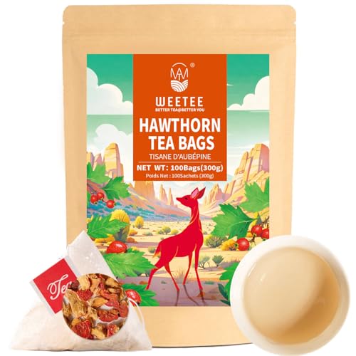 Hawthorn Berry Tea Bags 100 Count
