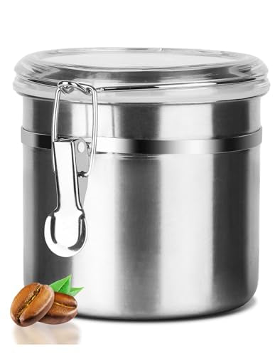 Stainless Steel Food Container with Clear Lids Airtight Container Stackable Small Canisters Kitchen Pantry Storage for Cereal