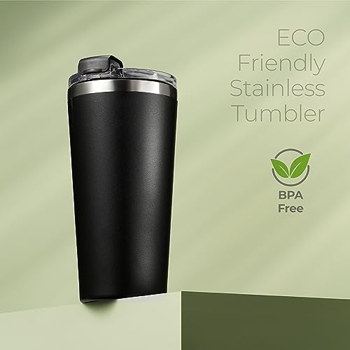 16 oz Insulated Coffee Tumbler with Leakproof Lid