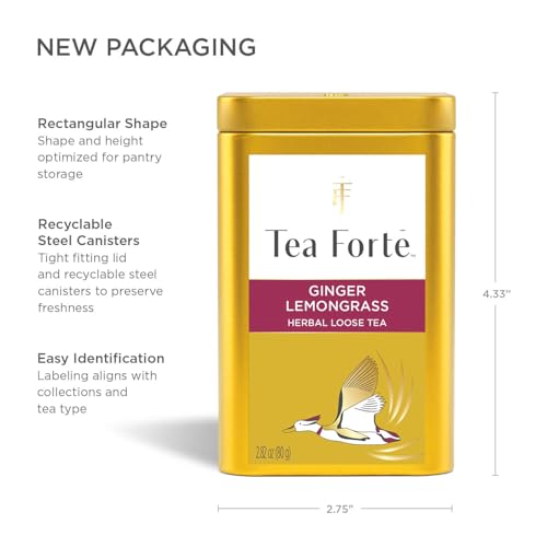 Ginger Lemongrass Loose Leaf Tea Canister (2.82 Ounce)