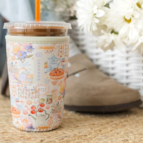 JavaSok Iced Coffee & Cold Soda Insulated Neoprene Cup Sleeve