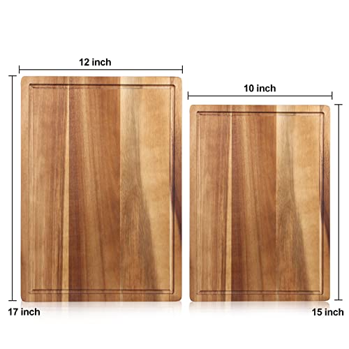 Acacia Wood Chopping Cutting Boards for Kitchen Wooden Charcuterie Board