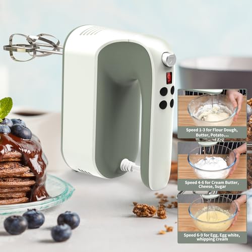 9 Speed Digital Hand Mixer Electric
