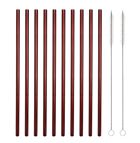 10 Pcs Stainless Steel Straws