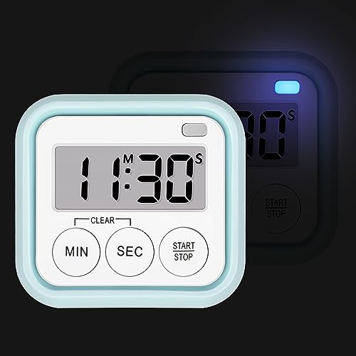 Timer Kitchen Timers for Cooking Classroom Timer for Kids Teachers Magnetic Digital Timers 4 Pack (4 Count)