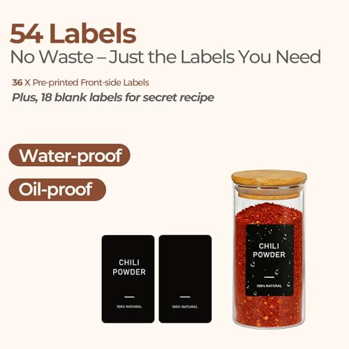 Glass Spice Jars 4oz 16 Pack (16 Count)