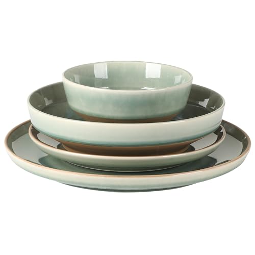 Hailstone 16 Piece Stoneware Reactive Glaze