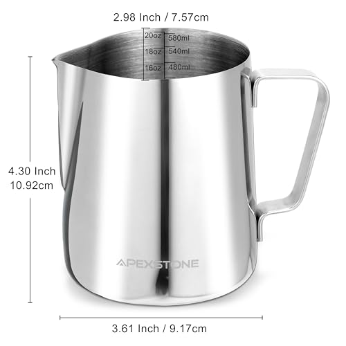 Espresso Milk Frothing Pitcher 20 oz