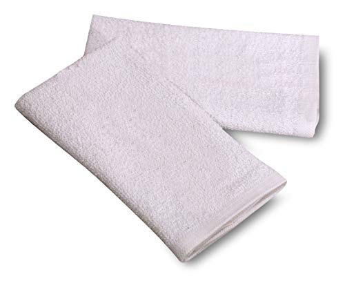 36 PC New Cotton Blend White Restaurant Bar Mops Kitchen Towels 28oz (36 Count)