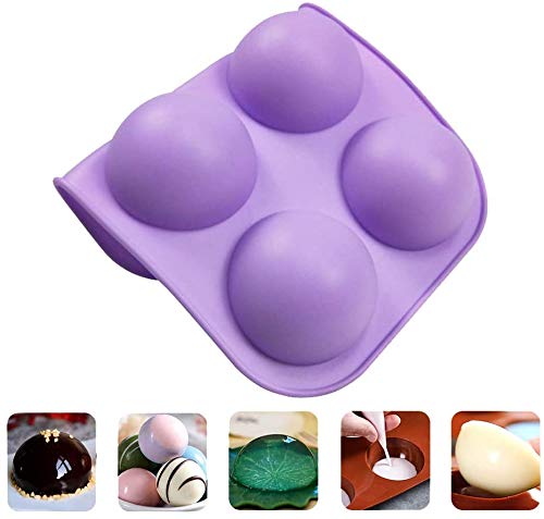 2 Pack 6 Cavity Semi Sphere Silicone Mold (2 Count)