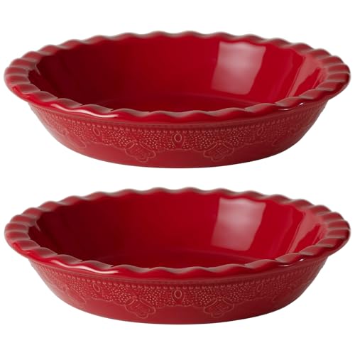 Pie Pan 9 Inch Ceramic Pie Dish (2 Count)