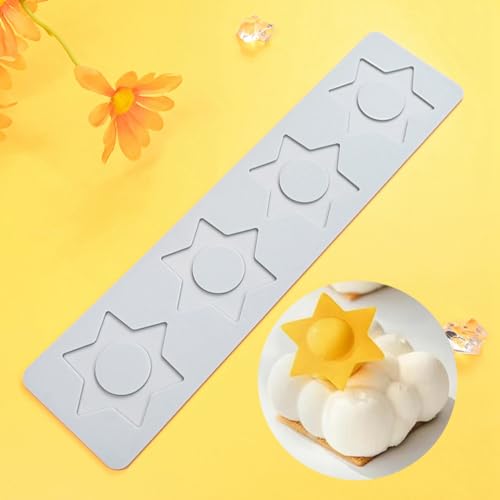 Star Lace Mat Silicone Mold For Chocolate Epoxy Resin Cake Topper Sugar Craft Baking Cake Lace Decoration Tool DIY Wedding