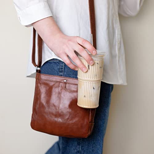 All Glass Iced Coffee Cup with Lid and Straw (2 Count)