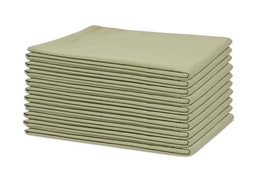 Organic Cotton Sage Flour Sack Kitchen Towels (10 Count)