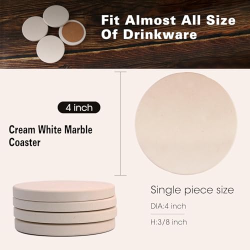 Absorbent Stone Coasters Set of 4 (4 Count)