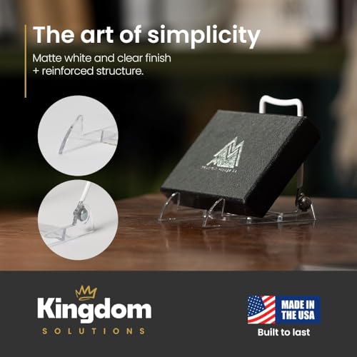 3.5" White Acrylic Display Stand Made in USA