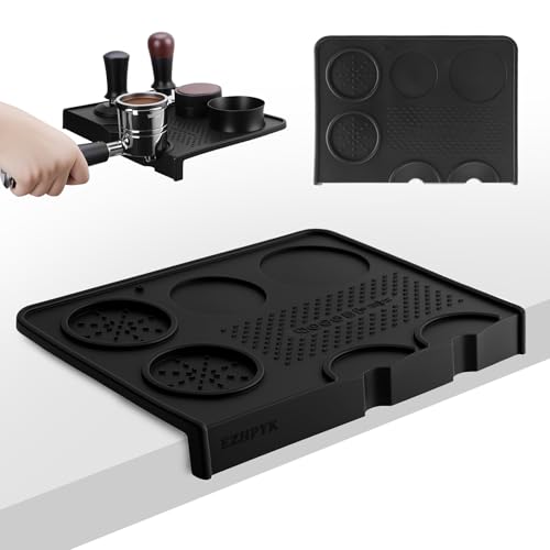 Silicone Espresso Tamping Mat for Barista Espresso Machine Black