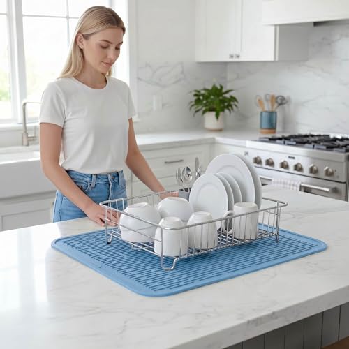 Silicone Dish Drying Mat for Multiple Usage