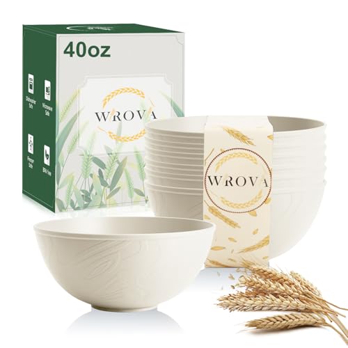 Beige Wheat Straw Bowls for Cereal