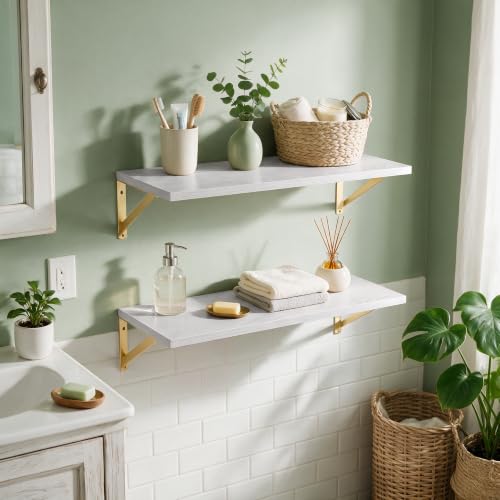 Wall Mounted Floating Shelves Set of 2 (2 Count)