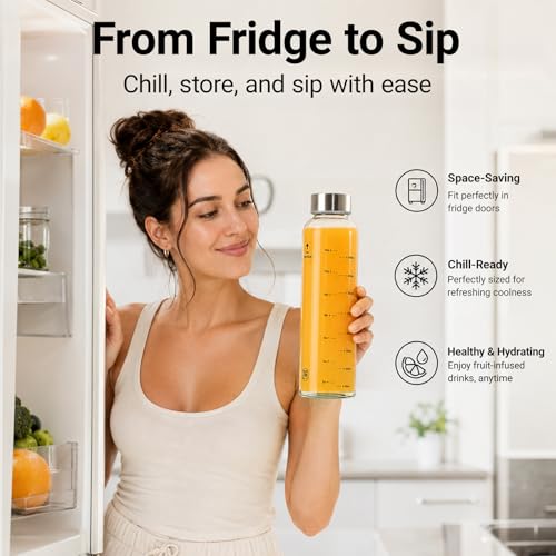 Clear Glass Bottles with Lids