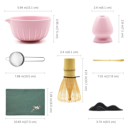 Matcha Whisk Set 7 Pcs (15 Ounce)