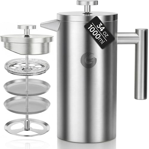 French Press Coffee Maker 34 oz