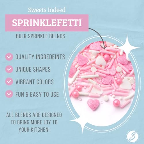 Valentines Day Heart Sprinkle Mix (4 Ounce)