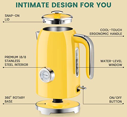 57oz Electric Kettle with Thermometer