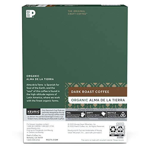 Peet’s Coffee Organic Alma De La Tierra K (22 Count)