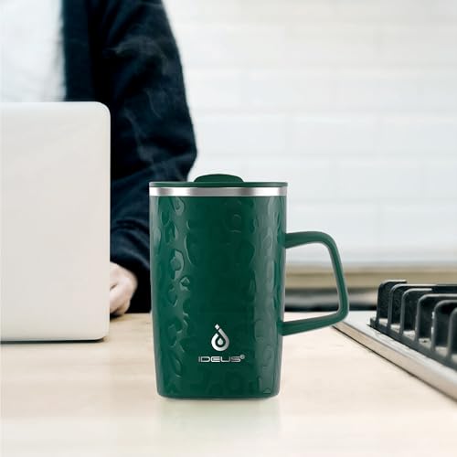 16 oz Insulated Coffee Mug with Lid and Handle