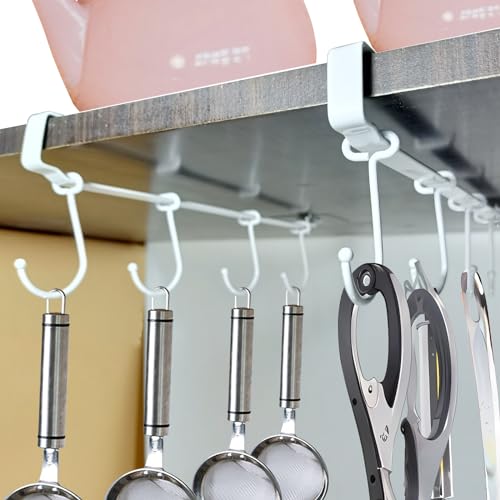 Adjustable Mug Holder Under Cabinet (8 Count)